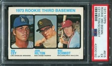 PSA 5 EX 1973 TOPPS MIKE SCHMIDT / RON CEY #615 PHILLIES ROOKIE RC 00182 SDB1