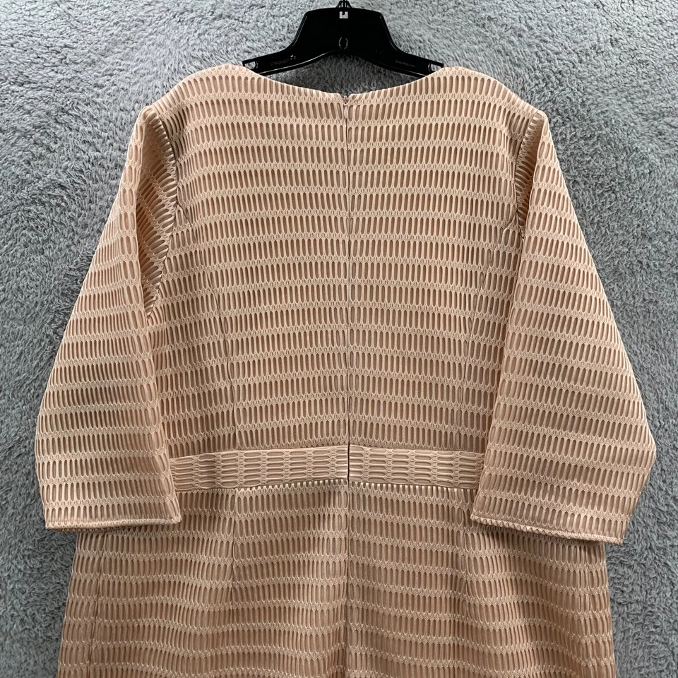 Vestido midi de terciopelo medianoche para mujer 2X Foto 2 de 4