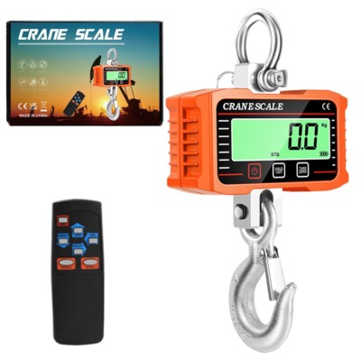 Kranwaage 2000 Kg – Hängewaage Mit LCD, Fernbedienung, Batteriebetrieb, Industriequalität