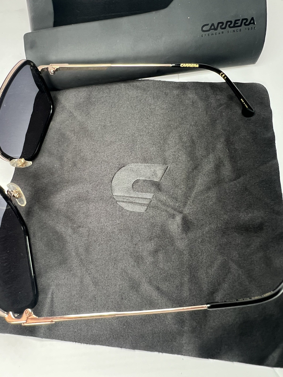 Carrera 1027/S Unisex Rectangular Sunglasses - Bl… - image 2