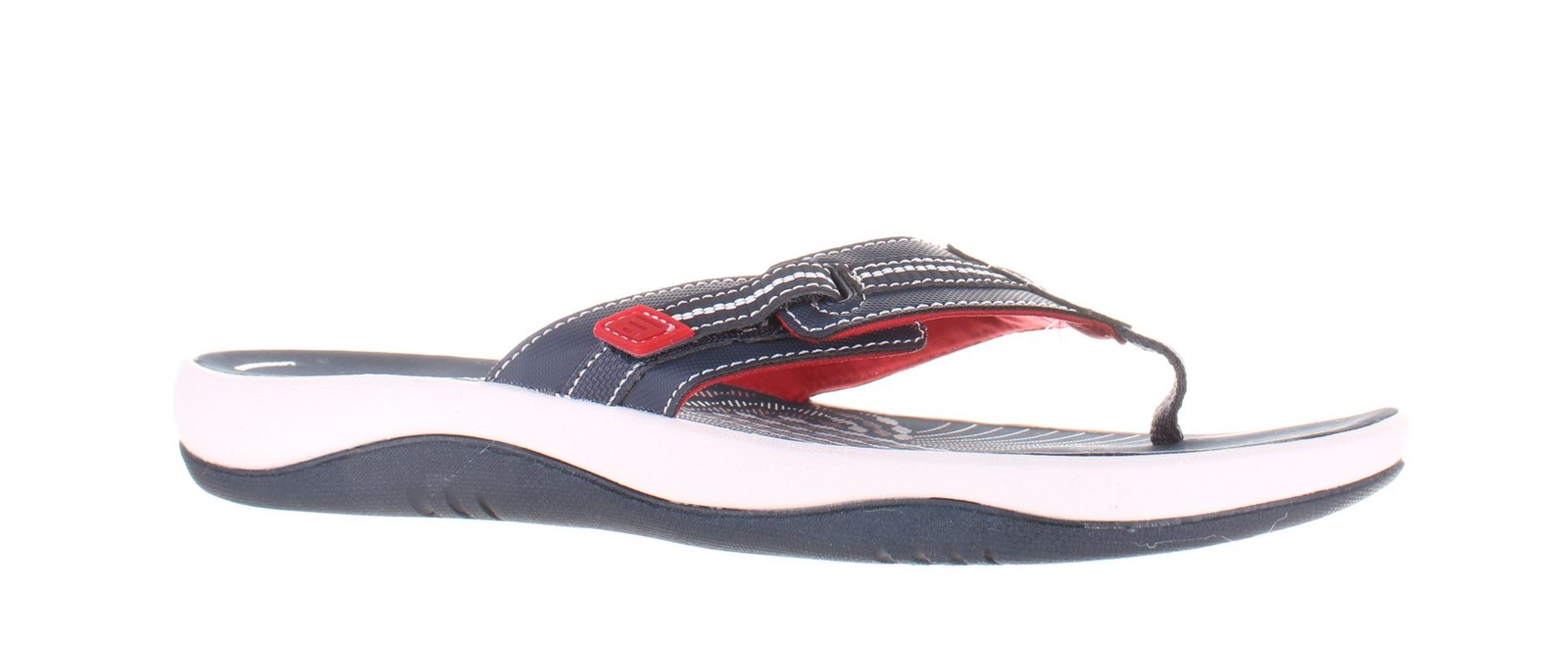 Clarks Women's Sunmaze Tide Blue T-Strap Sandals Size 11 7826756
