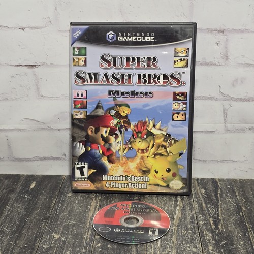 Super Smash Bros Melee (Nintendo GameCube, 2001) OHNE ANLEITUNG GETESTET FUNKTIONIERT