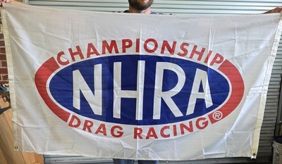 NHRA 3'X5' FLAG BANNER DRAG RACING MAN CAVE GARAGE SGOP WALL DECOR