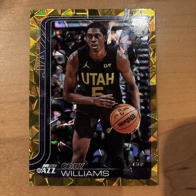 2025 Topps Basketball Cody Williams Gold Diamanté #d /50 Utah Jazz