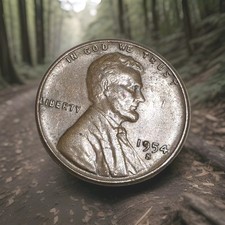  1954 S Lincoln Wheat Cent Penny Free Shipping
