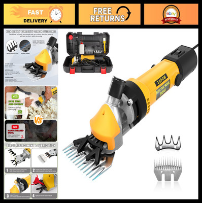 1000W Electric Sheep Shears - Heavy Duty Animal Clippers for Sheep, Goats, Horse