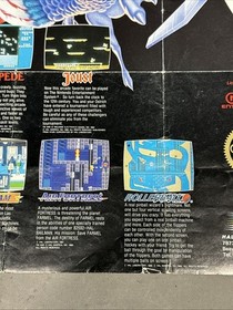 1988 Vintage HAL Joust Nintendo Game NES HAL-NES-US Poster Insert