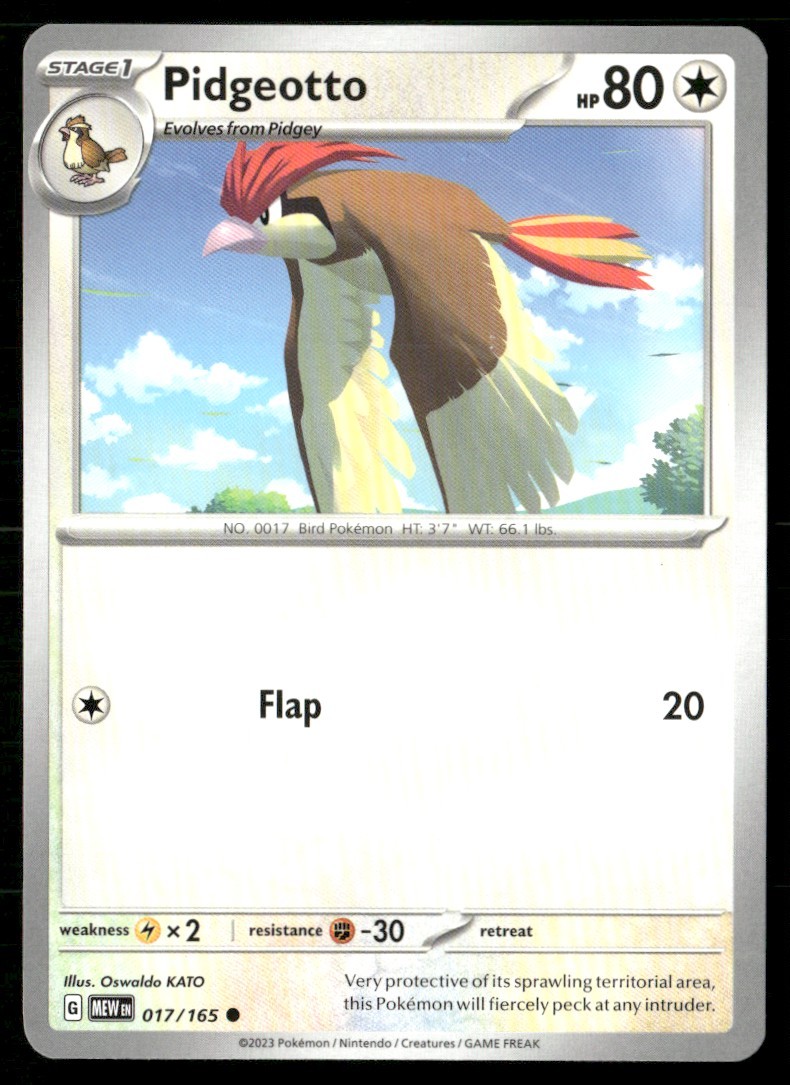 2023 SCARLET & VIOLET SERIES - SCARLET & VIOLET - 151 PIDGEOTTO COMMON #17