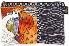 Laurel Burch Love Horse Makeup Bag Organizer Crafts/Meds/Tech/Cords/Work/Home Nw