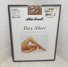 Vintage Nude Nice Touch Day Sheer Everyday Pantyhose size B sissy tights nylon