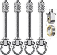 Heavy Duty Swing Hangers with Bearings - Set of 4 Stainless Steel 304 Hardware f