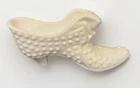 Vintage Fenton White Milk Glass Hobnail Slipper Shoe Figurine