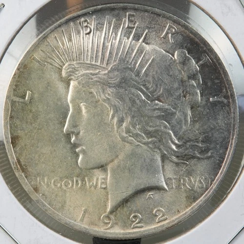 1922 Peace Dollar, nice AU near uncirculated