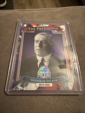 2026 Leaf Metal Presidents Day Woodrow Wilson 4/5 Purple Card 