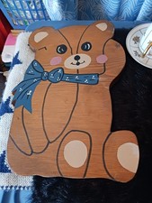Wooden Bear Plaque