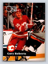 1991-92 Pro Set - Gary Roberts #30 Calgary Flames Hockey Card