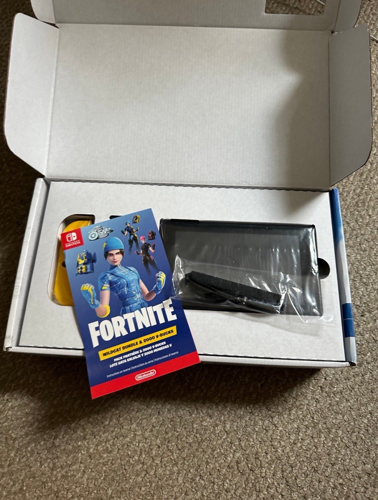 Nintendo Switch Fortnite Wildcat Editon Rare