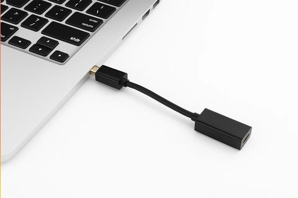 Mini DisplayPort zu HDMI Adapter 4K UHD Mini DP zu HDMI für Monitor TV Laptop PC - Bild 3 von 4