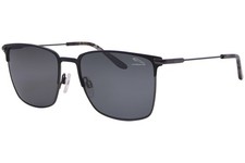 Jaguar 37362 6100 Sunglasses Men's Black/Polarized Grey Square Shape 56mm