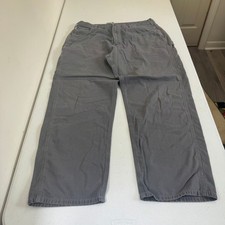 Carhartt B159 CHR Loose Fit Carpenter Pants Charcoal Grey Mens 40x32 Workwear