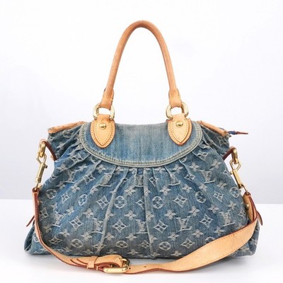 LOUIS VUITTON LV Monogram Denim Neo Cabby MM M95349 Tote Bag VI2017 Auth #56636A