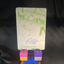 Topps Chrome Evan Carter Printing Plate Yellow Auto Rookie Rush Rangers 2024 1/1