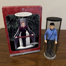 Star Trek Christmas Ornament Dr. Leonard McCoy Bones & Janeway Hallmark 1997-98