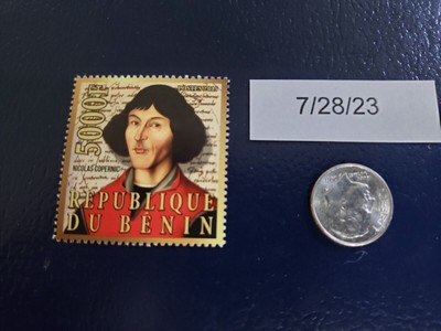 Nicolaus Copernicus Polymath Astronomer 2015 Republique Du Benin Stamp (d)