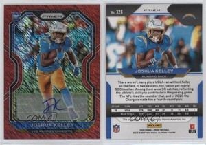 2020 Panini Prizm Red Shimmer /35 Joshua Kelley #326 Rookie Auto RC