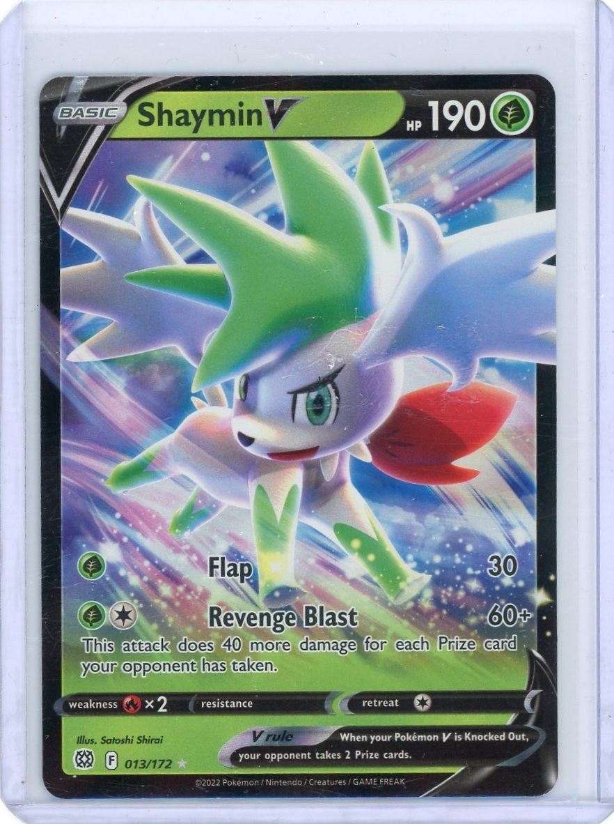 Shaymin V 13/172 Ultra Rare Holo Pokemon TCG Brilliant Stars
