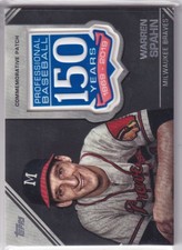 2019 Topps Update #AMP-WSP Warren Spahn 150th Anniversary Manufactured Patch