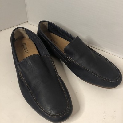 Born Men s Allan Loafers Size 13M Leather Blue Marine H38234 Old Money Casual