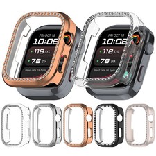 Watch Case Hollow Out Single Row Diamonds Protective Case for Huawei Watch D2