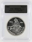 1985 Engelhard American Prospector Silver Round ICG MS68PL S$1 Silver Round