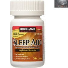 Sleep Support Tablets Doxylamine Succinate 25 Mg, 96 Count for Better Sleep