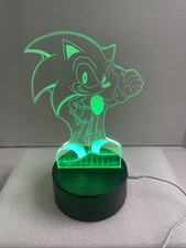 Lamp LED Sonic The Hedgedog 7 Colours Interchangeable Night Light Games Video