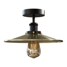 Industrial Ceiling Light, Flush Mount Lamp Fixture E27 Vintage Metal UK Hall Way