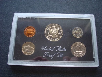 TOP USA Proof Set Kursmünzensatz von 1972 im Plastikfolder! Uncirculated Coin Se - Bild 1 von 3