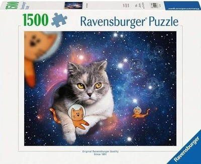NEW Ravensburger 1500 Pieces Jigsaw Puzzle 14+ Ages Cats in Space