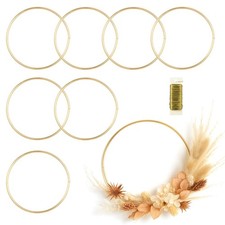8 Pack 4 Inch Metal Hoop Rings Macrame Rings for Dream Catcher DIY Crafts