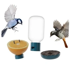 Birdbuddy - Outdoor Bird Accessories with Water Fountain, 3-in-1 Nutrition Set