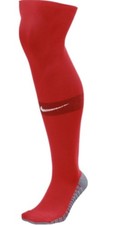 NIKE MatchFit Red White Knee High Soccer Socks NEW Mens Sz S 3y-5y M 6-8 L 8-12