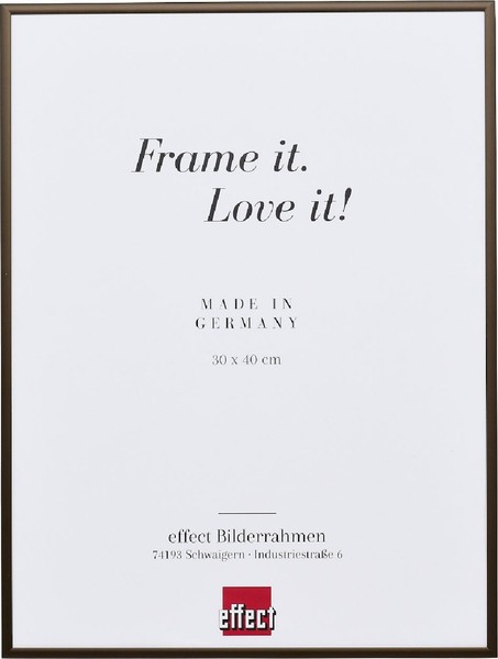 Effect Aluminium-Bilderrahmen Quadro 40X60 Cm Bronze Acrylglas-image
