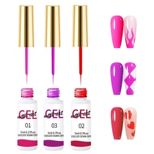 5Ml/0.7Fl.Oz Gel Liner Nail Polish Gel Set Line Art DIY Nail Polish, Ultra-Fine 