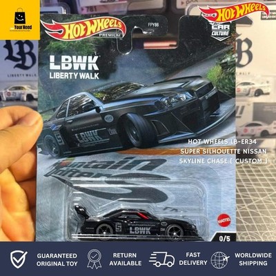 Hot Wheels LB-ER34 SUPER SILHOUETTE Nissan SKYLINE Liberty Walk LBWK R34 CUSTOM