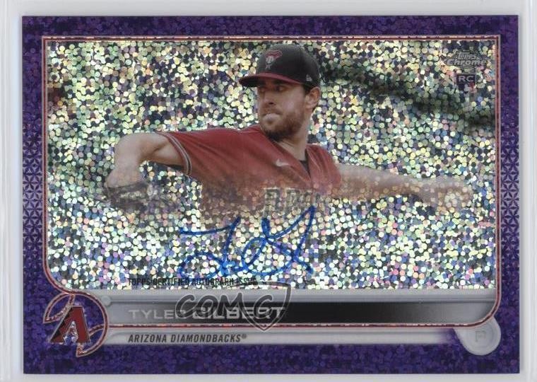 2022 Topps Chrome Rookie Purple Speckle Refractor /299 Tyler Gilbert Auto 19l2