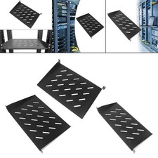 Server Rack Shelf Universal Vented Rack Mount Cantilever Tray Network Cabinet