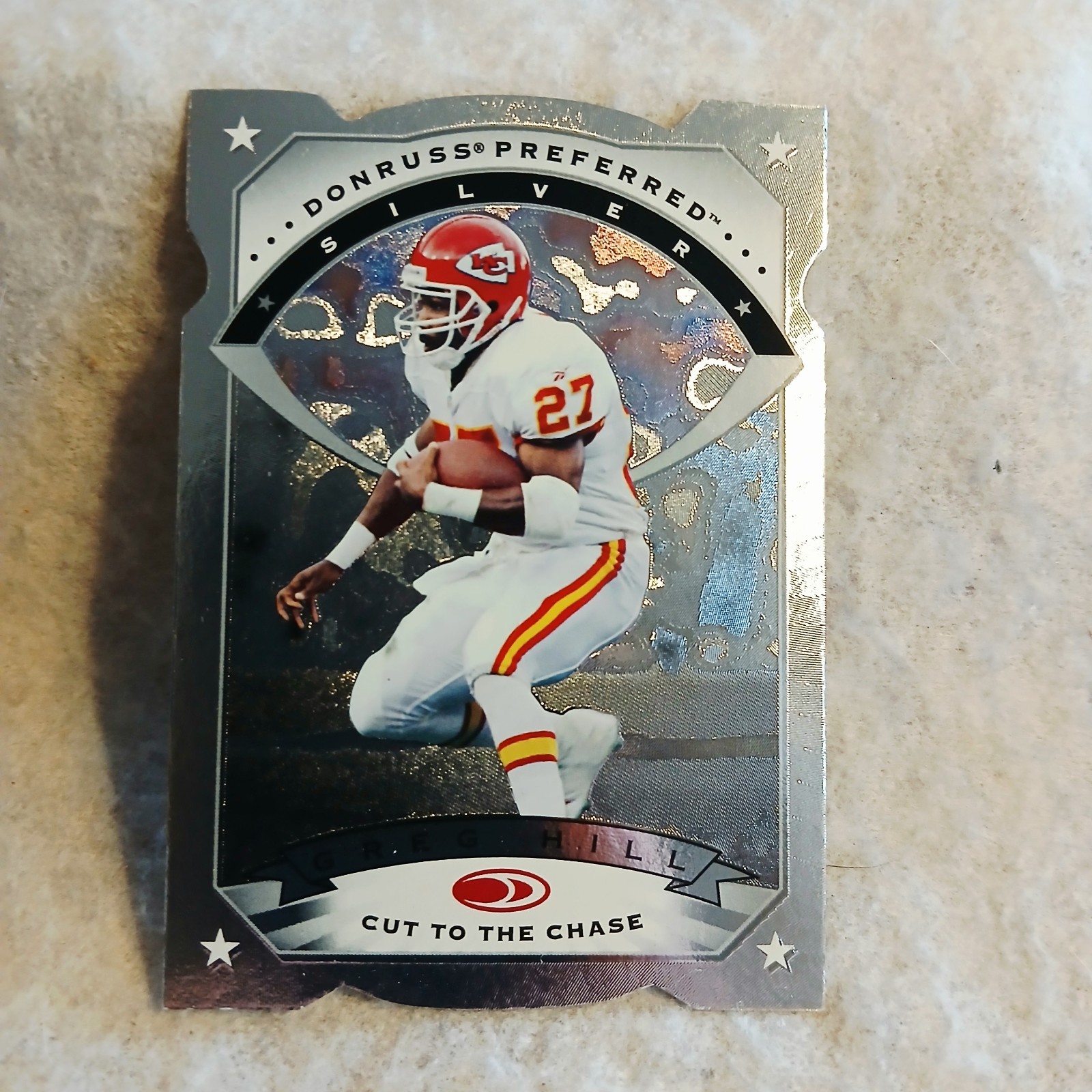 1997 Donruss Preferred Greg Hill #40 Die-Cut Card KANSAS CITY CHIEFS 