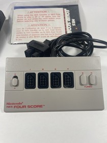 Nintendo NES Four Score Boxed With Manual Complete Four Player Module Accessory