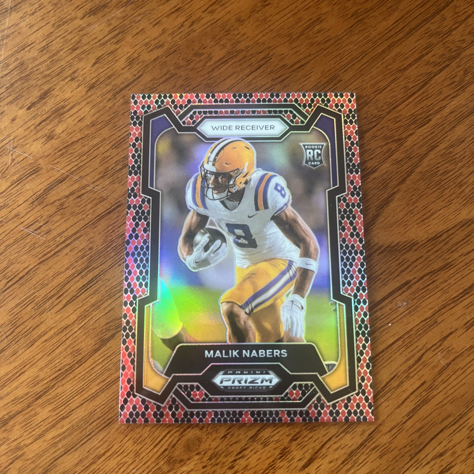 2024 Panini Prizm Draft Picks - Malik Nabers #109 Snake Skin Prizm (RC)